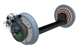 Ultralight innovative BVV wheelset for low-floor Trams and LRVs