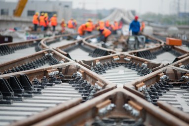 track workers in Sweden