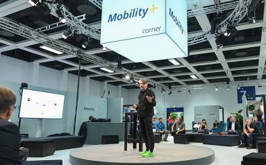 Mobility+ Bühne auf der InnoTrans 2022.