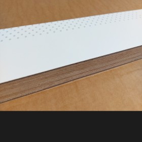 Decorative, resilient and fire-protected HPL furniture surface